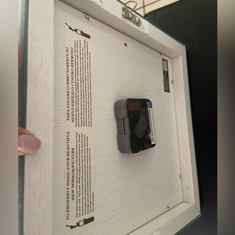 Mirror frame clock - Picture 3 of 6